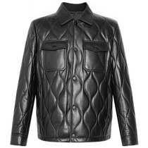 (Sheepskin Removable Threaded Collar) Lilang Official Genuine Leather Jacket Mens Quilted Warm 2024 Winter Jacket
