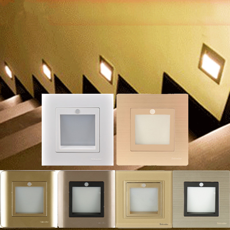 86 boxes of LED foot lights Corner skirting lights Induction stair lights Hotel aisle Corridor wall embedded night lights