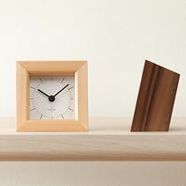  Japan imported LA LUZ solid wood Japanese-style simple alarm clock cute bedroom desk clock bedside alarm clock