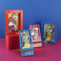 Paper Gadget Chongqing Featured Decorative Pendulum for Tourism Commemoration Small-faced Hotpot Creative Solid Painted Mobile Phone Holder holder