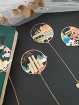 Chongqing Metal Bookmark Gift Mountain City Ring Tours Bookmarking Qingchuan To The Creative Hollowed-out China Ancient Wind Book Clip