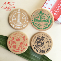 Mountain City Lilly Mountain City Little View Cup Padded Cork Chongqing Original Companion Gift Tourist Souvenirs