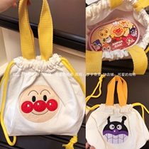 Bread Superman Bento bag cute handbag small multifunctional storage bag cartoon canvas bag lunch bag
