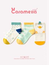 Summer girls thin mesh socks breathable socks cute cartoon baby cotton socks duck shape childrens socks