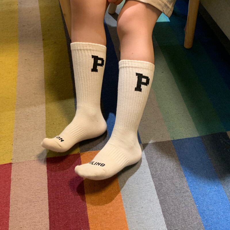 Spring Summer Girls' Letter of the Basket Socks Baby Children's College Wind Rice White Socks Cotton Socks Adult Breathable Parenting Socks-Taobao