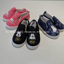 Export Japanese cartoon Mickey boy girl canvas shoes baby foot lazy shoes leisure shoes