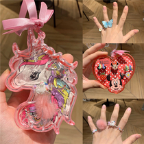 Exit Order Girls Unicorn Ring Girls Box Pentagon Butterfly Flower Adjustable Open Accessories Ring