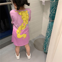 Export Day Single Spring and Summer Girl Pure Cotton Skirt Skirt Long T-skirt Baby Childrens Princess Lovely Summer Short T