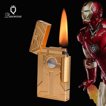 Toast Brass Side Sliding Sound Kerosene Lighter Steel-style Individuality Ultra Slim Creative Classic Gift-to-Men