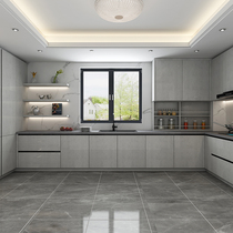 Sikman integrated kitchen cabinets high-end minimalist luxury modern fashionable cabinets kitchen kitchen cabinet decoration customization