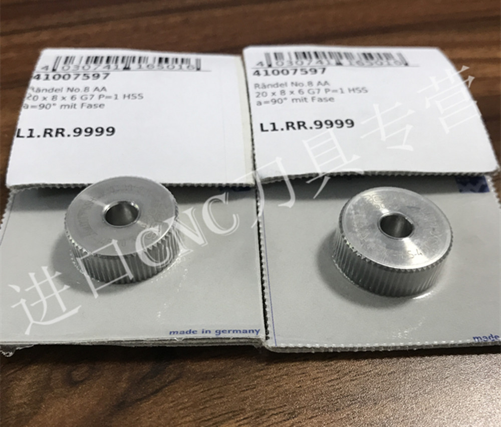 German ZEUS straight grain embossing wheel A20 * 8 * 6 1 4 1 5 1 6 1 7 Rolling aluminum copper stainless steel titanium alloy