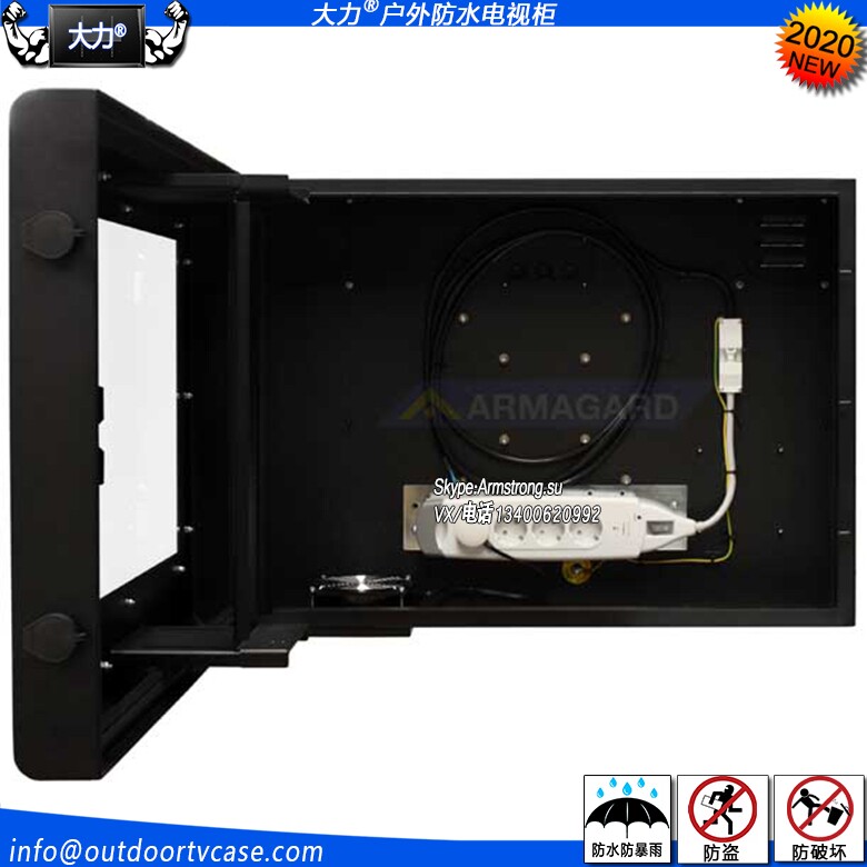 55-inch Dali outdoor waterproof and anti-theft dining room garden shopping mall advertising screen LCD advertising machine TV shell outer box - Taobao