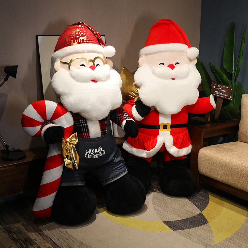 サンタクロースのぬいぐるみ、大型サイズ、オーナメント、人形、クリスマスプレゼント、年次会議やイベント向け、女の子向け。