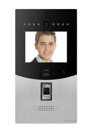 Anjubao new villa small door machine human face identification password unlock fingerprint color visual doorbell intercom