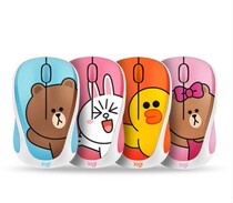 Logitech LINE FRIENDS Wireless Mouse Brown Bear Cute Cartoon Laptop Desktop Computer Mouse