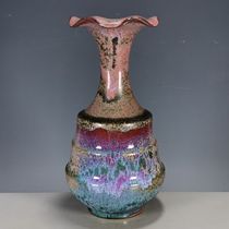 Collection of antique porcelain old kiln porcelain Jun porcelain kiln flower mouth plate mouth vase flower arrangement vase bag old