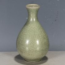 Collection of antique porcelain old kiln porcelain Ru porcelain open piece small jade pot spring vase vase ornaments package old