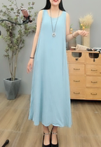 2019 Summer New Fashion Jacquard Skirt Long big size Slim Woman Dress Sleeveless Vest Slats Undercoat Dress