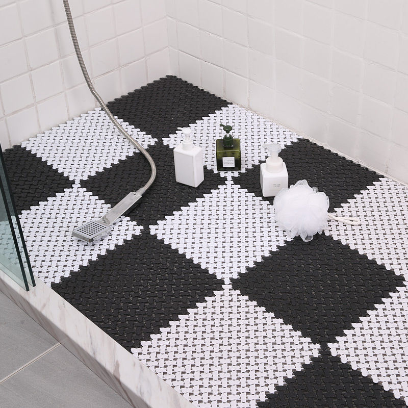 Bathroom anti-skid mat shower room bath toilet dressing room floor mat Mat toilet waterproof hollow hollow full shop