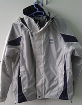 Japan synchronous PU waterproof windproof outdoor submachine clothes in raincoats suit silver grey