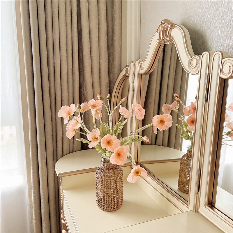 Корея Ins yu красота моделирование поддельный цветок цветок стекло ваза установите Надевать фон домой декоративный цветочная композиция украшение 