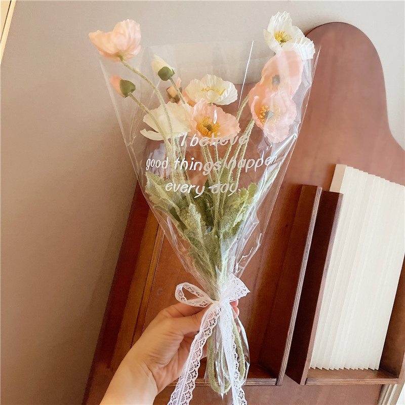 Корея Ins yu красота моделирование поддельный цветок цветок стекло ваза установите Надевать фон домой декоративный цветочная композиция украшение 