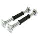 Threaded Rubber-Coated Dumbbell Electroplated Silk Rod 35/40cm Rubber Rod Dumbbell Accessories Fitness Equipment Dumbbell Rod