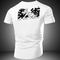 Inter-Cloud Warrior Samurai Basil Fitness MMA Comprehensive Gdou Culture Shirts Pure Cotton T-shirt