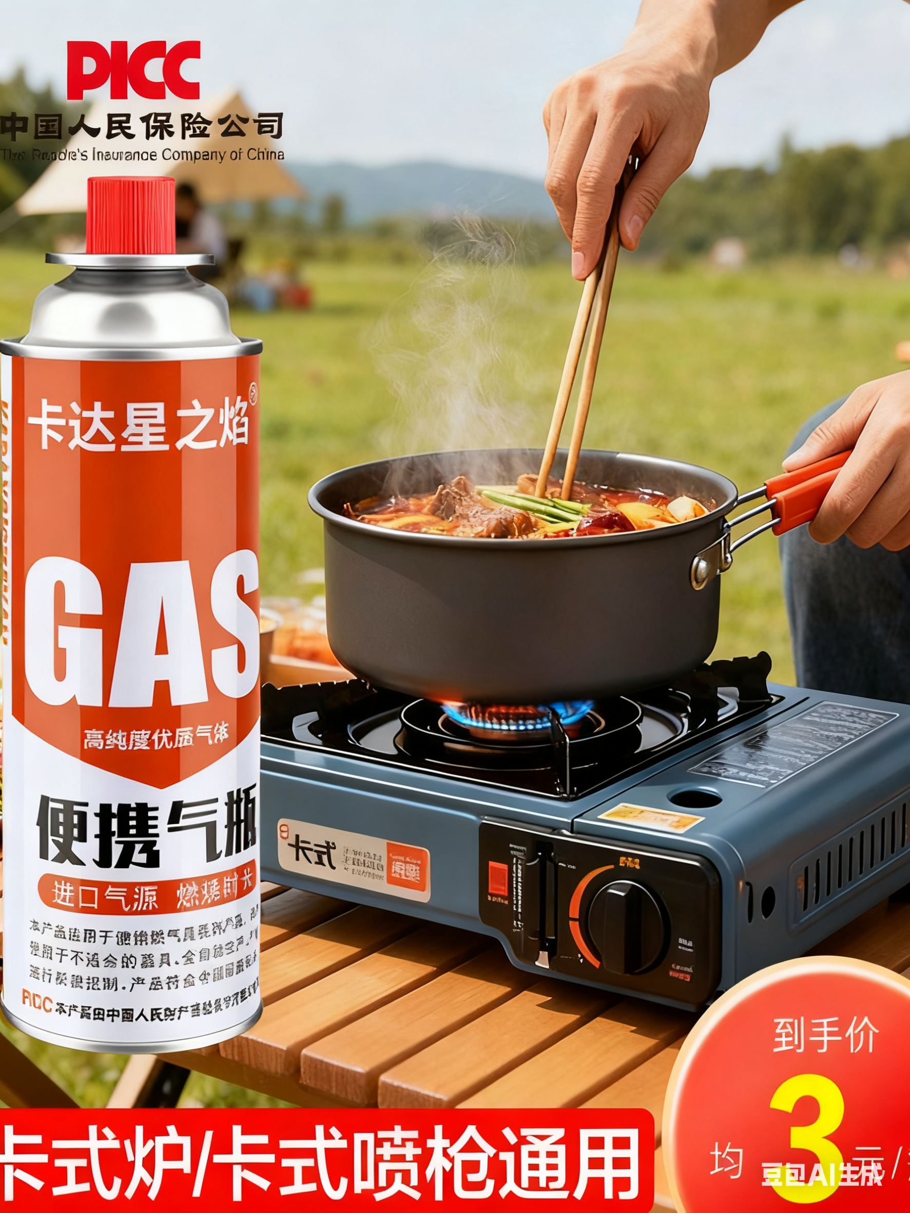 Universal Gas Canister for Cassette Stoves, Butane Gas Bottle, Gas Tank, Gas Stove, Cassette Stove, Outdoor Household Use, Special for Cassette Stoves