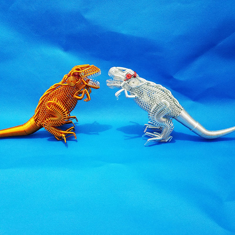 (dinosaur) aluminum wire handicraft handwoven children's home furnishing Nanjing Tourism-Taobao