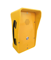 Wall-mounted IP65 waterproof and dustproof one-button hands-free emergency help SIP protocol network intercom phone