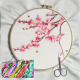 Handmade diy kit Su embroidery embroidery material package plum blossom beginner self-embroidery needles ສໍາເລັດການສອນ