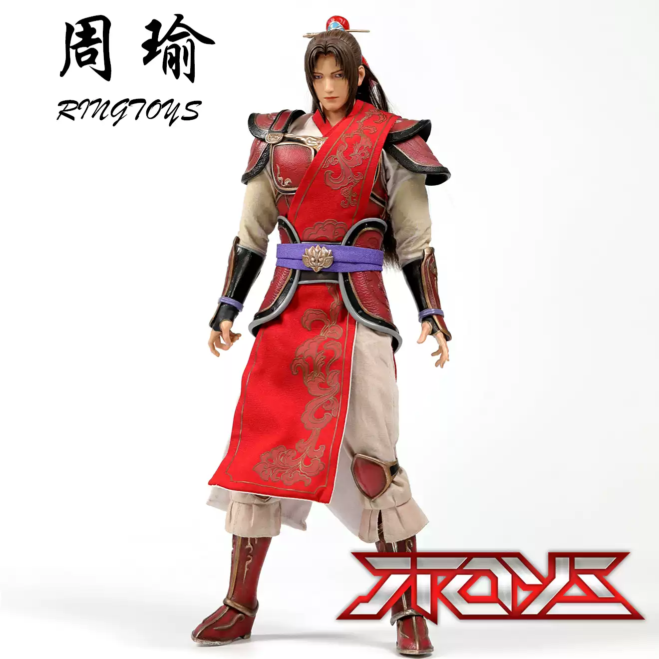 1/6兵人周瑜公瑾RingToys 三国无双8官方正版可动人偶手办模型