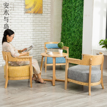 Amu Nordic simple cafe deck Western Restaurant Dining chair Dessert shop Sofa Milk tea shop table and chair combination