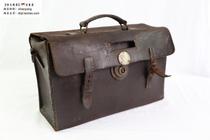 (German Originals) Full Leather Antique '40s Bags with Eagle Signs by Paul Bieneck Authentic Collections