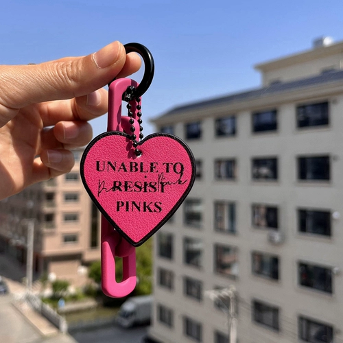 Роза красная цепочка любовь брелок питайя порошок анти-потерянный креативный дофамин ins корейский стиль женский кулон сумка кулон
