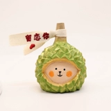 Durian Bear Wood Carving Golden Pillow Durian милый рабочий стол сплющивания творческой ностальгии для пары подарка на День Святого Валентина