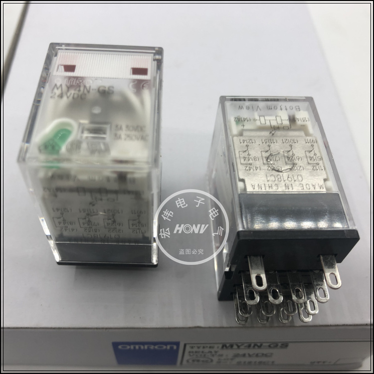 OMRONOMRON RELAY MY4N-GS DC24V DC24V MY4N-J Spot