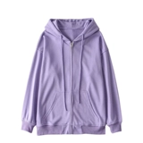 Ретро цветная толстовка с капюшоном с капюшоном с молнией, европейский стиль, оверсайз, свободный крой