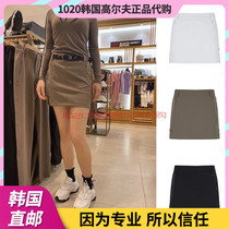 Korean MASTER BUNNY golf dress women 21 autumn pleated stitching zipper pocket sports skirt