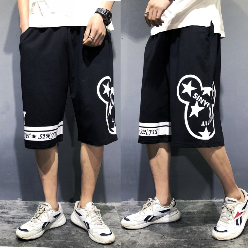 Summer 70% sports pants big size male trend fatter casual shorts men loose and fatter up 50% pants