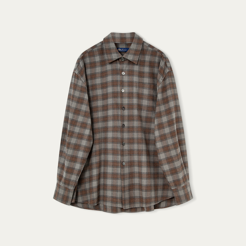 Jersey Zexi | Ol Style Xinjiang Long-Staple Cotton Elegant and Comfortable High-End Button-Down Welsh Plaid Shirt Jersey Zexi | Ol Style Xinjiang Long-Staple Cotton Elegant and Comfortable High-End Button-Down Welsh Plaid Shirt