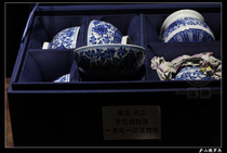 Cover Bowl Fair cup suit Qingfu bottom section Jingdezhen firewood kiln fired heavy work glaze Lower green flower spot Tangle Branches Lotus