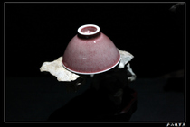 Gengzi New Lang Red Cup Jingdezhen high temperature color glaze color high Circle foot open tea set Tea Cup ten Dragon