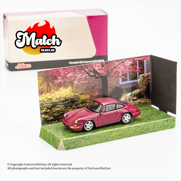 Tw 1:64 Rose Red Porsche 911 Carrera Rs 964 Car Model