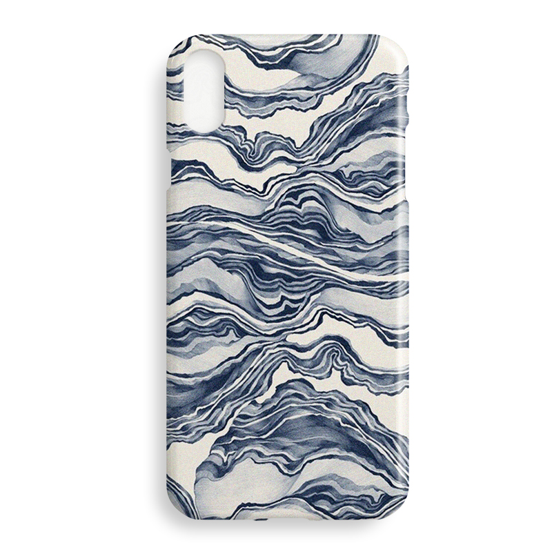 Japanese style literary blue wave Apple XS Max iphone XR 6 7 8 plus mobile phone case