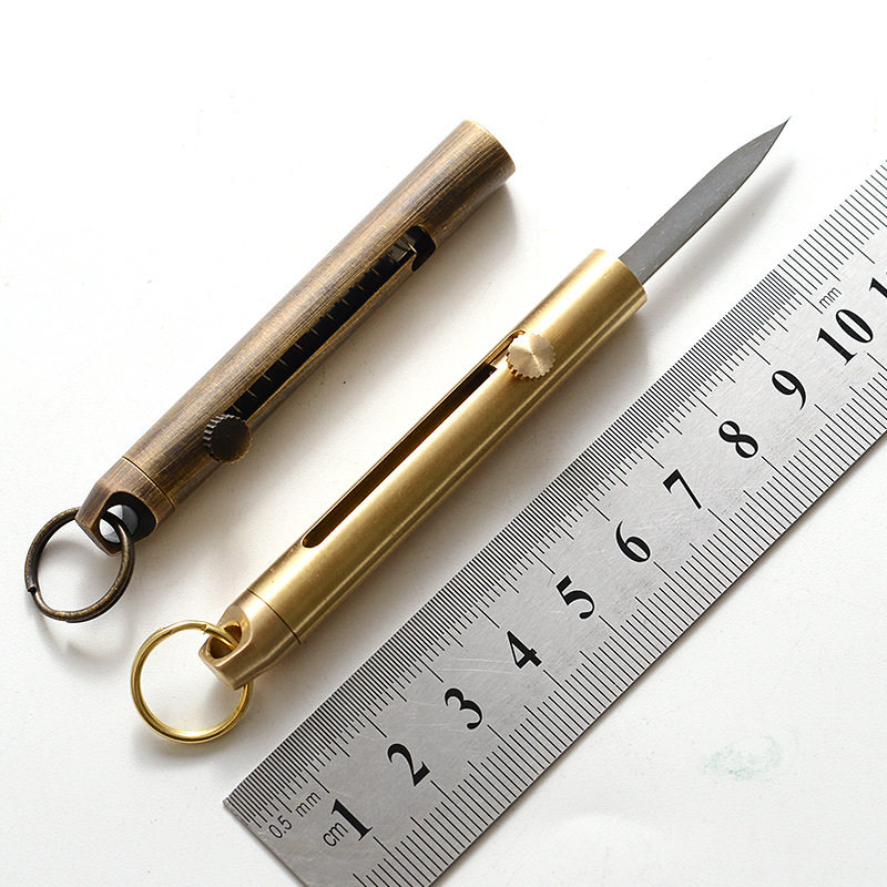 Mini brass knife with the hands of knife cutting knife mini-key knife mini-knife