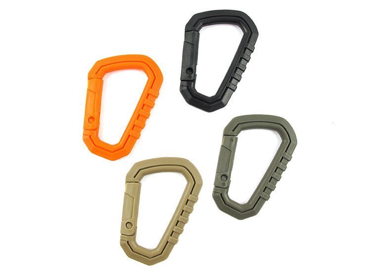 New ITW tactical hanging buckle medium-sized tactical big D buckle carabiner buckle external big D buckle D-type buckle Morley buckle