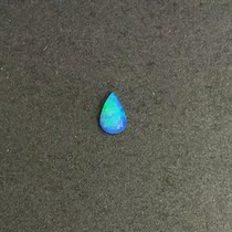 Australian natural Opal gem Blue green color bare stone customizable ring pendant Clavicle chain inlay