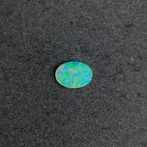Australian Natural Opal Gem Rainbow Color Bare Stone Customizable Ring Pendant Clavicle Chain